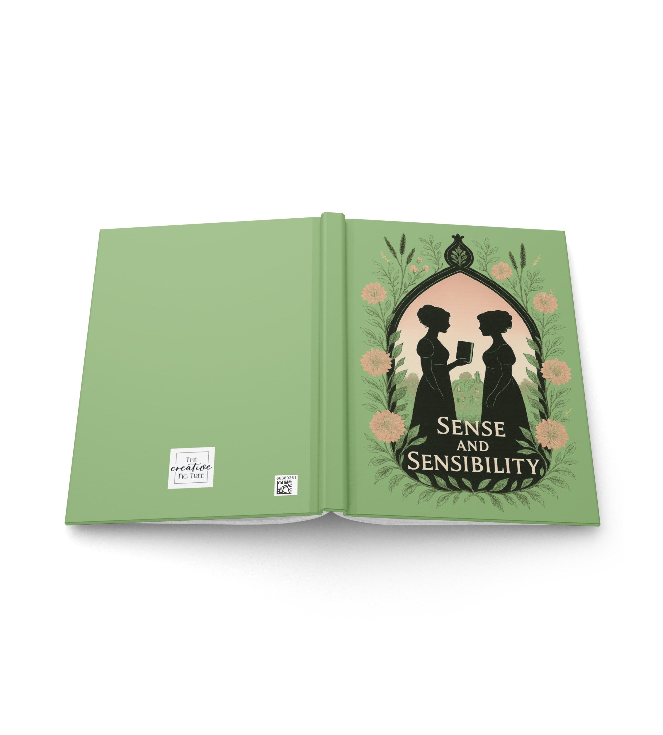 Jane Austen Hardcover Lined Notebook with Lovely Matte Finish