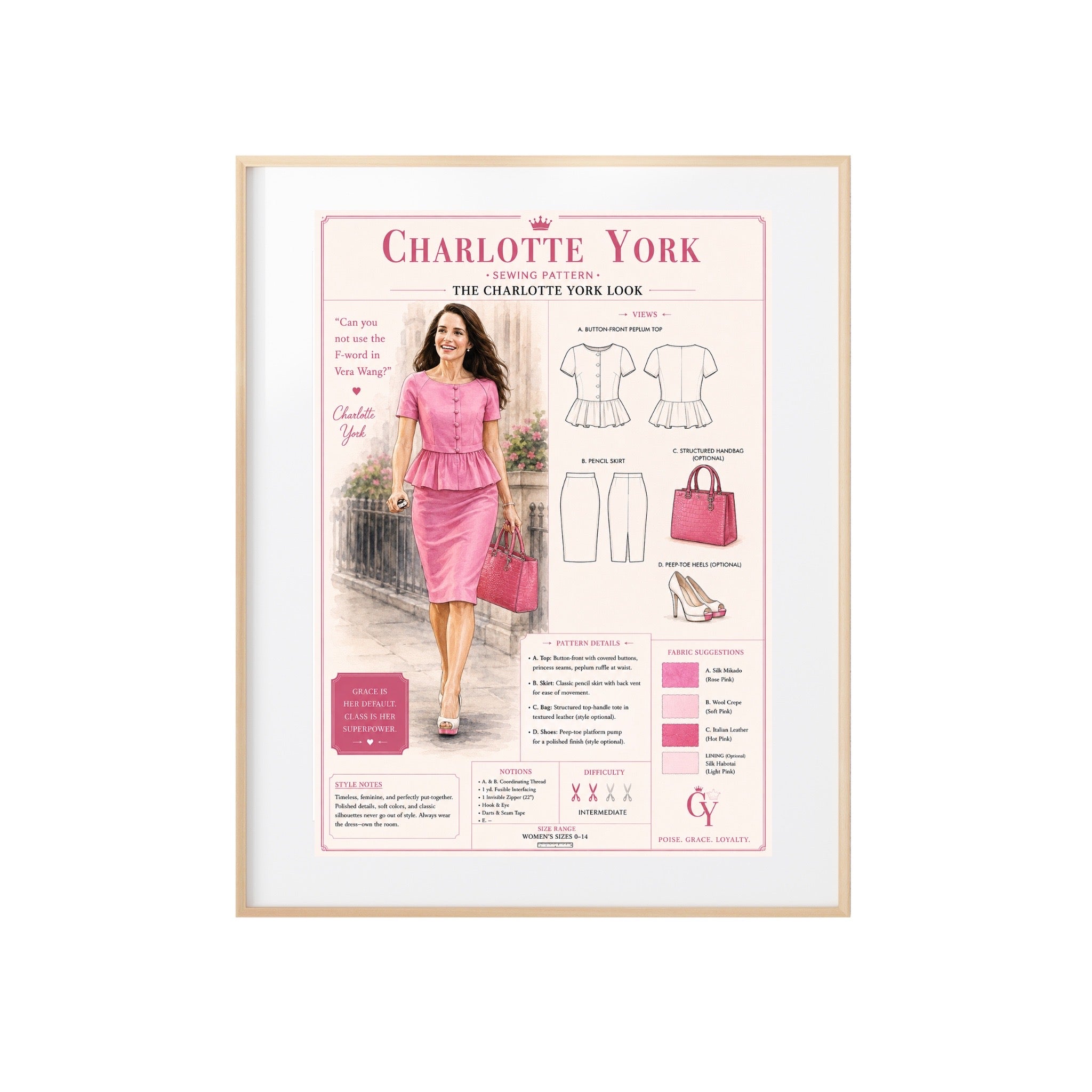 Charlotte York Fashion Style Art Print