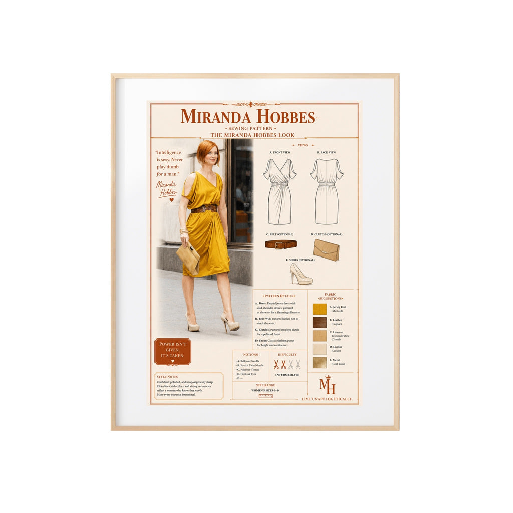 Miranda Hobbes Fashion Style Art Print