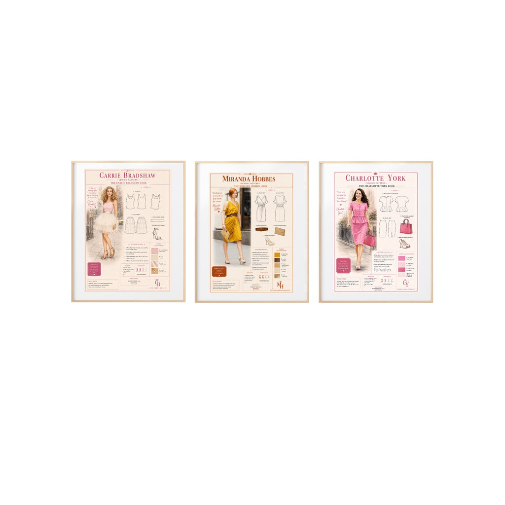 Carrie Bradshaw's Fashion Style Art Print