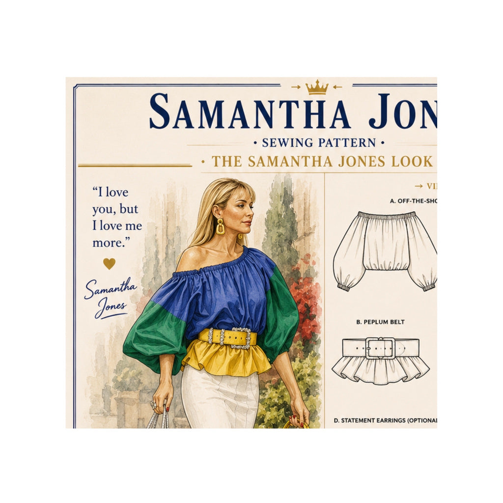 Samantha Jones Fashion Style Art Print
