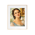 Lady Sybil Crawley Portrait Downton Abbey Watercolor Painting Art Print