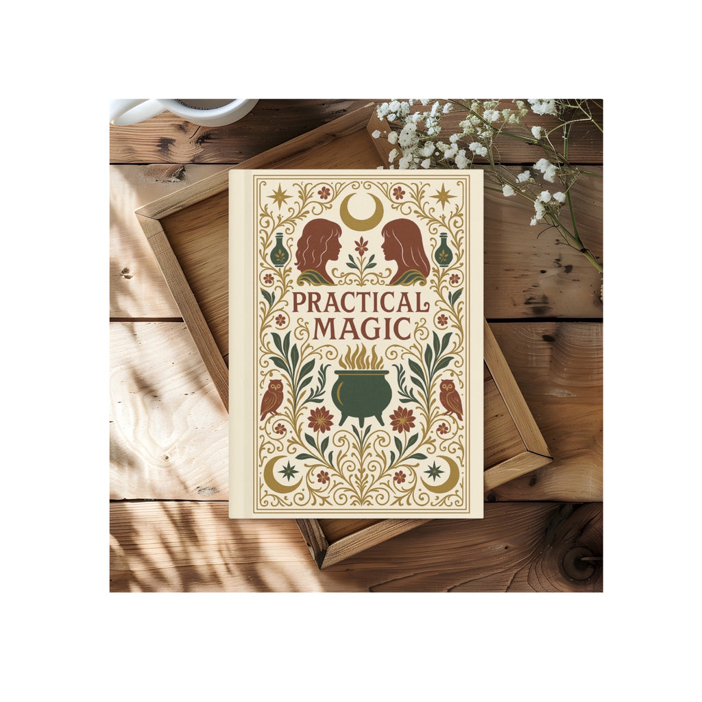 Magical Art Hardcover Lined Notebook with Lovely Matte Finish