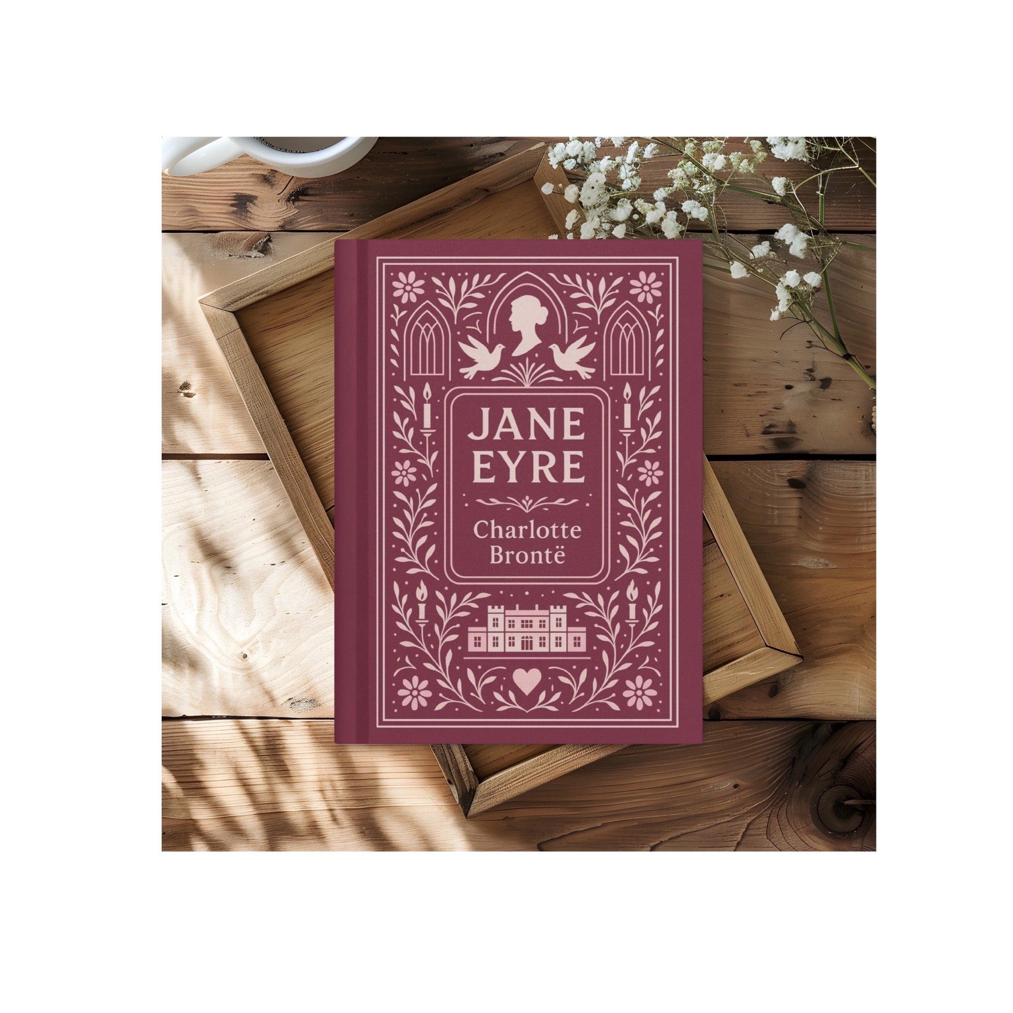 Jane Eyre Hardcover Lined Notebook with Lovely Matte Finish