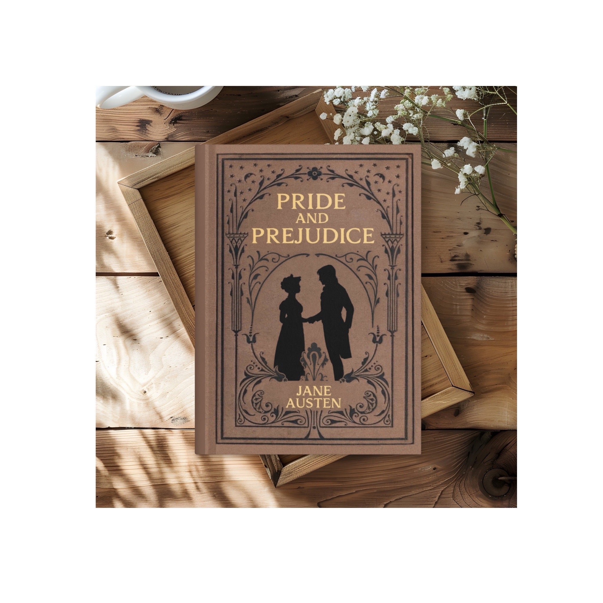 Pride and Prejudice Hardcover Lined Notebook with Lovely Matte Finish