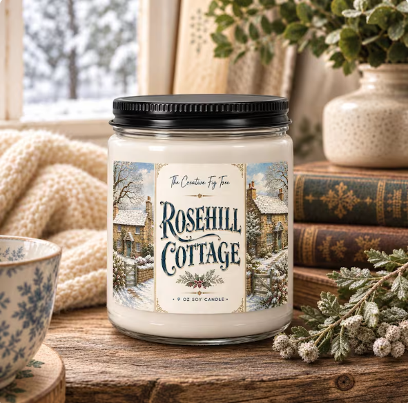 The Holiday Rosehill Cottage Soy Scented Candle