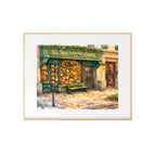 The Shop Around the Corner Art Print Autumn in New York City Watercolor Painting