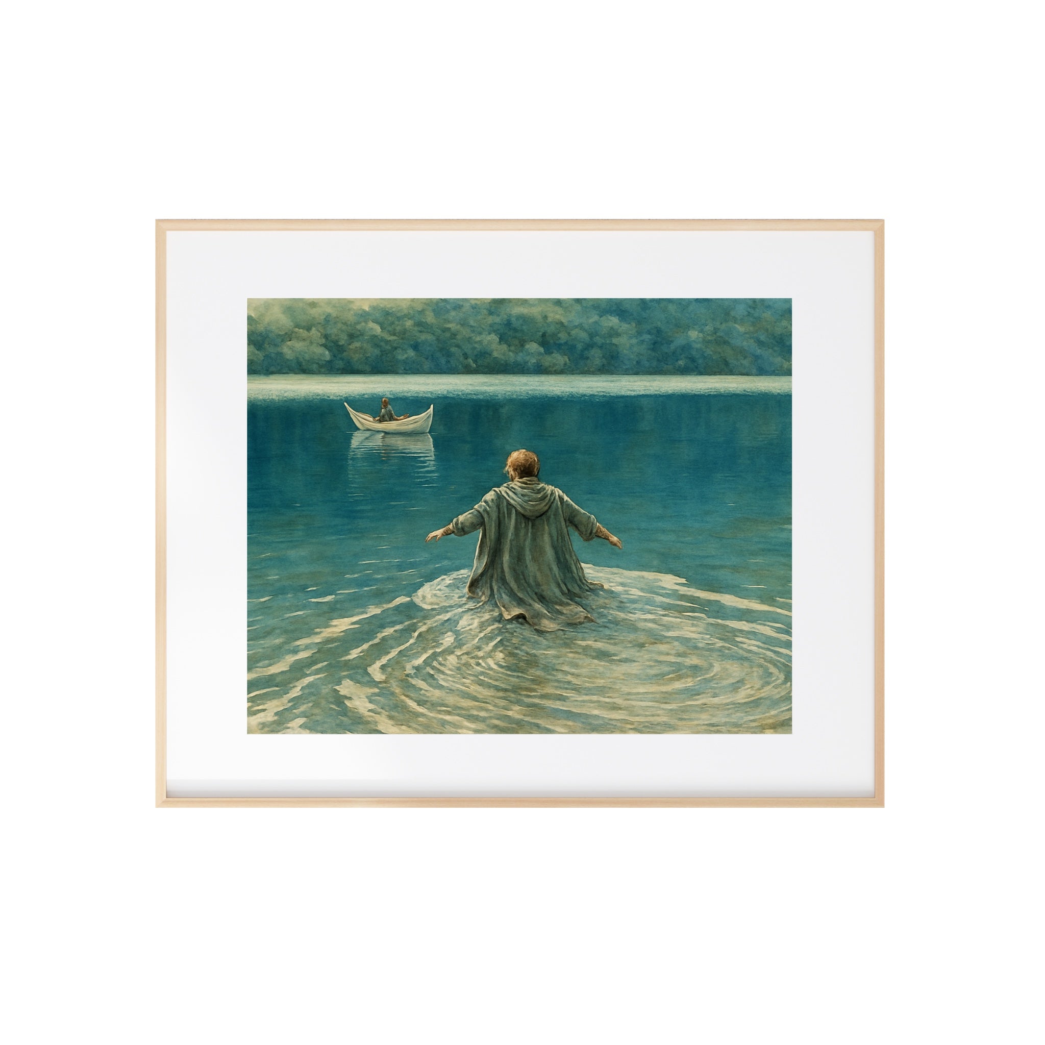 Don't You Leave Him Art Print Fantasy World Watercolor Painting Adventure Book Gallery Wall Decor Loyal Friend Artwork