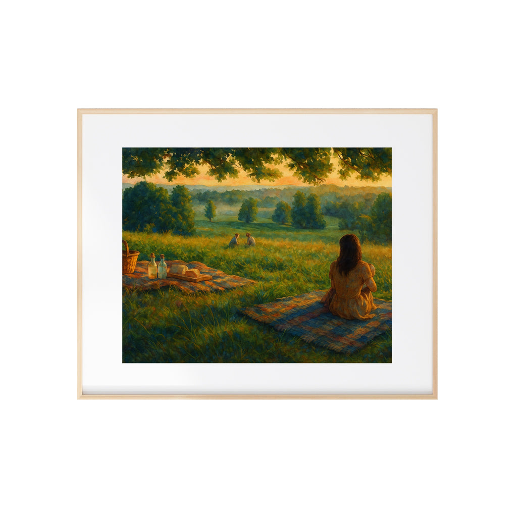 There are Worse Games to Play Art Print Happy Ending Painting Sunset Artwork Book Wall Decor
