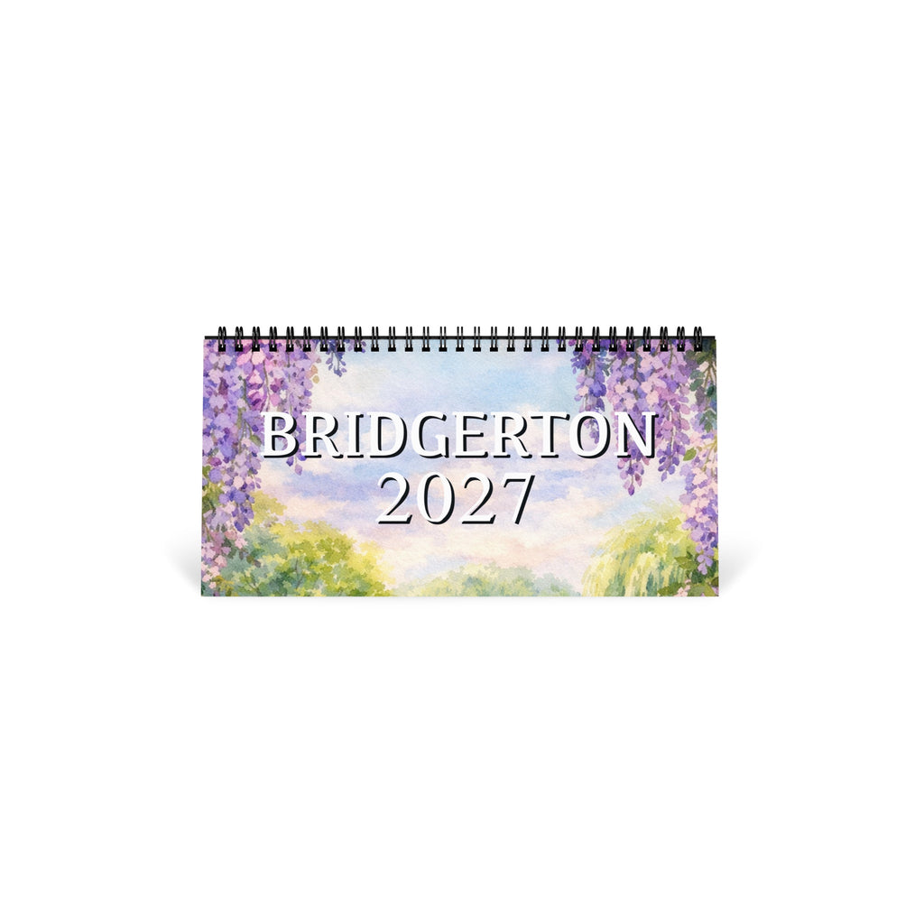 Bridgerton 2027 Watercolor Art Desktop Calendar