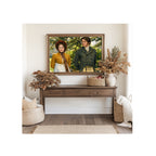 Mr. Darcy and Elizabeth's Pemberley Stroll Art Print Pride and Prejudice Watercolor Painting Jane Austen Artwork Gallery Regency Era Wall Decor
