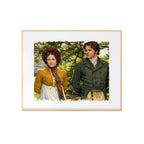 Mr. Darcy and Elizabeth's Pemberley Stroll Art Print Pride and Prejudice Watercolor Painting Jane Austen Artwork Gallery Regency Era Wall Decor