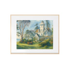 The Owens House Art Print Witch Sisters Watercolor Painting Magical Artwork Landscape Scenery Gallery Wall Decor