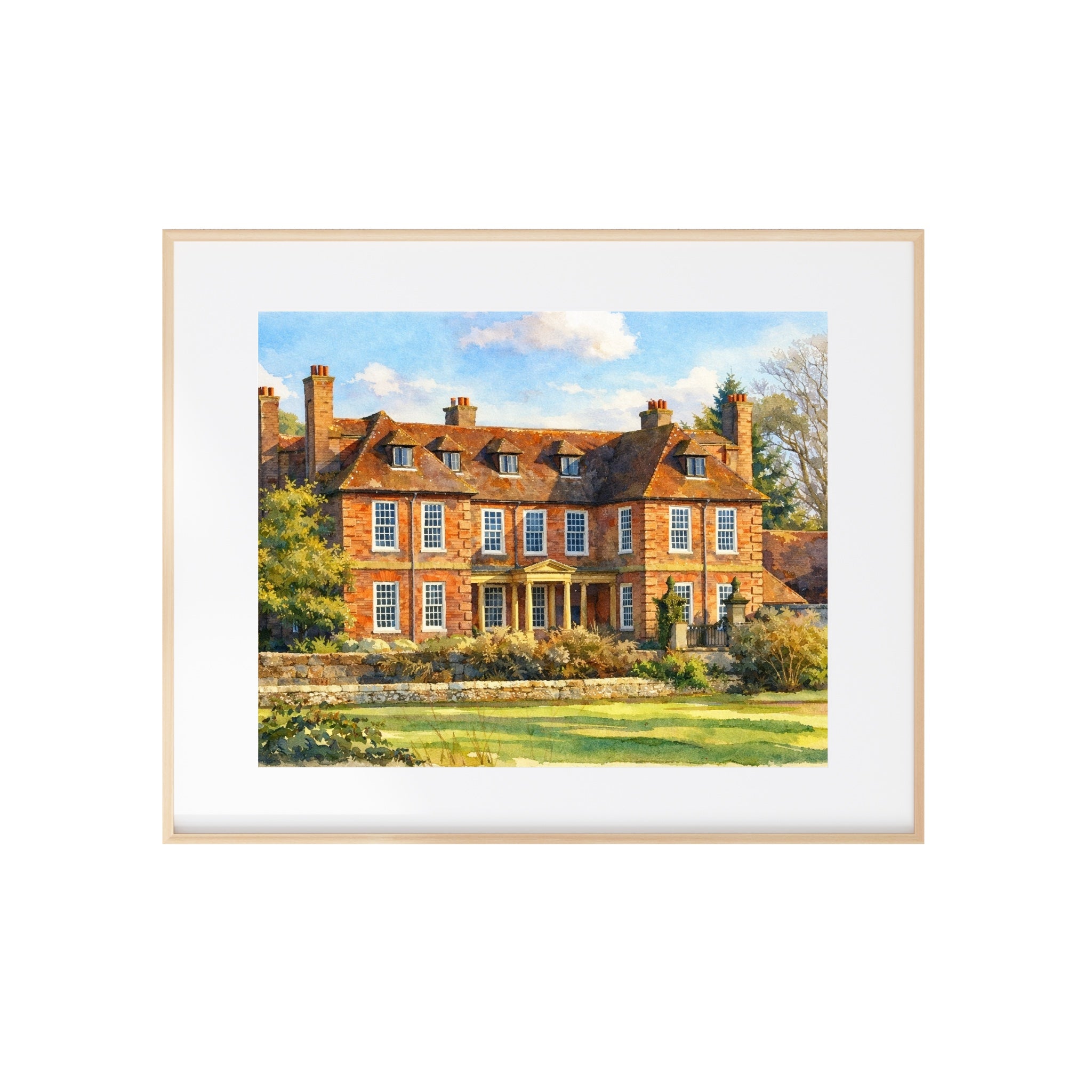 Longbourn Art Print Groombridge Watercolor Painting Pride and Prejudice Artwork Jane Austen Gallery Wall Book Decor