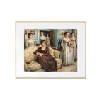 The Bennet Family Art Print Pride and Prejudice Watercolor Painting Jane Austen Artwork Drawing Room Wall Decor