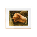 The Hand Hold Art Print Mr. Darcy and Elizabeth Watercolor Painting Pride and Prejudice Artwork Jane Austen Wall Decor Regency Era Etiquette