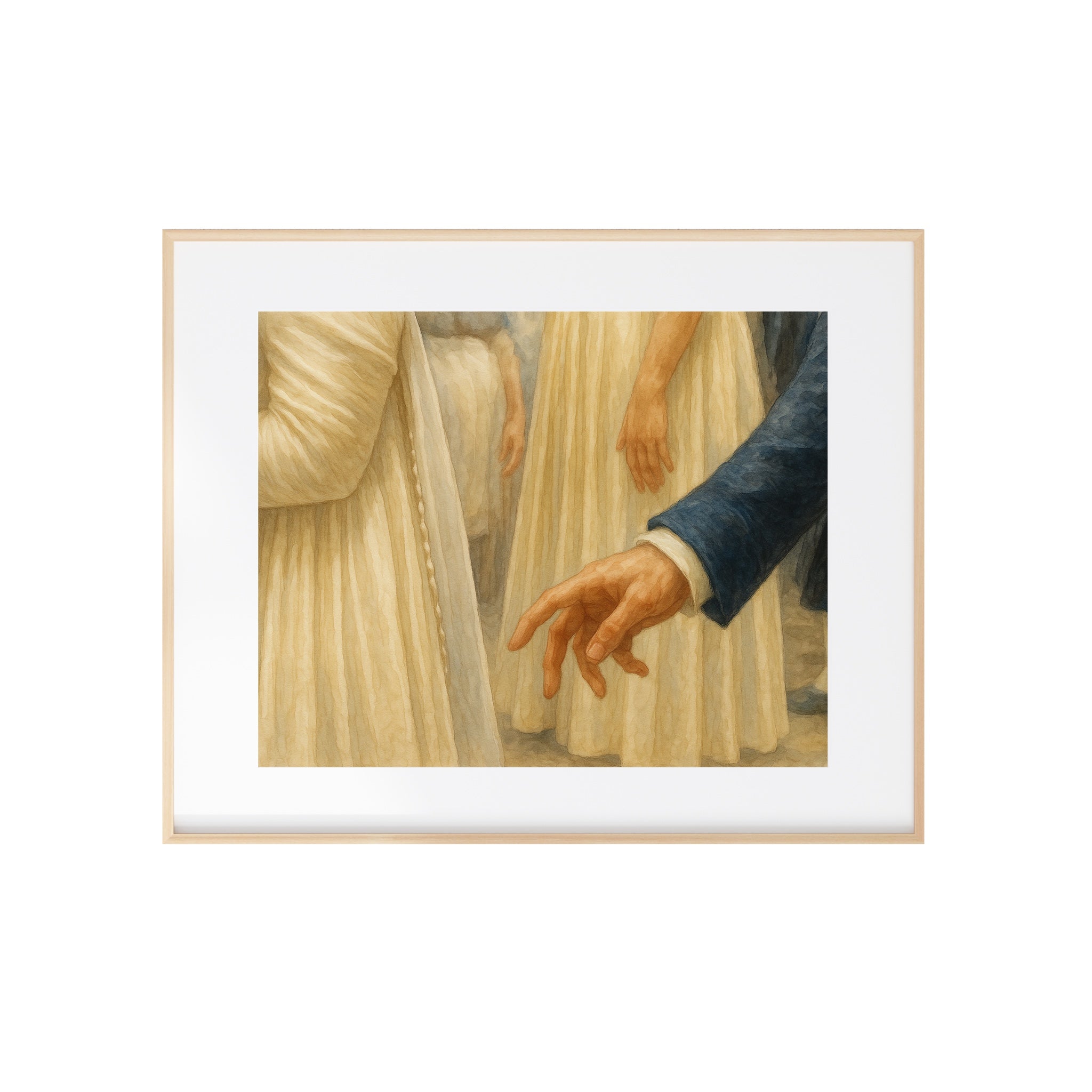 Mr. Bingley Has a Crush Art Print Pride and Prejudice Watercolor Painting Jane Austen Artwork Regency Gallery Wall Decor