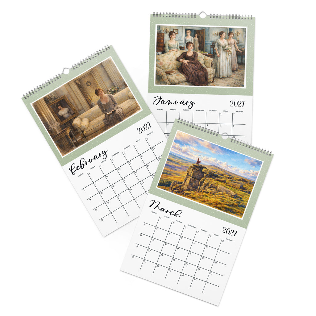 Pride and Prejudice 2027 Watercolor Wall Calendar