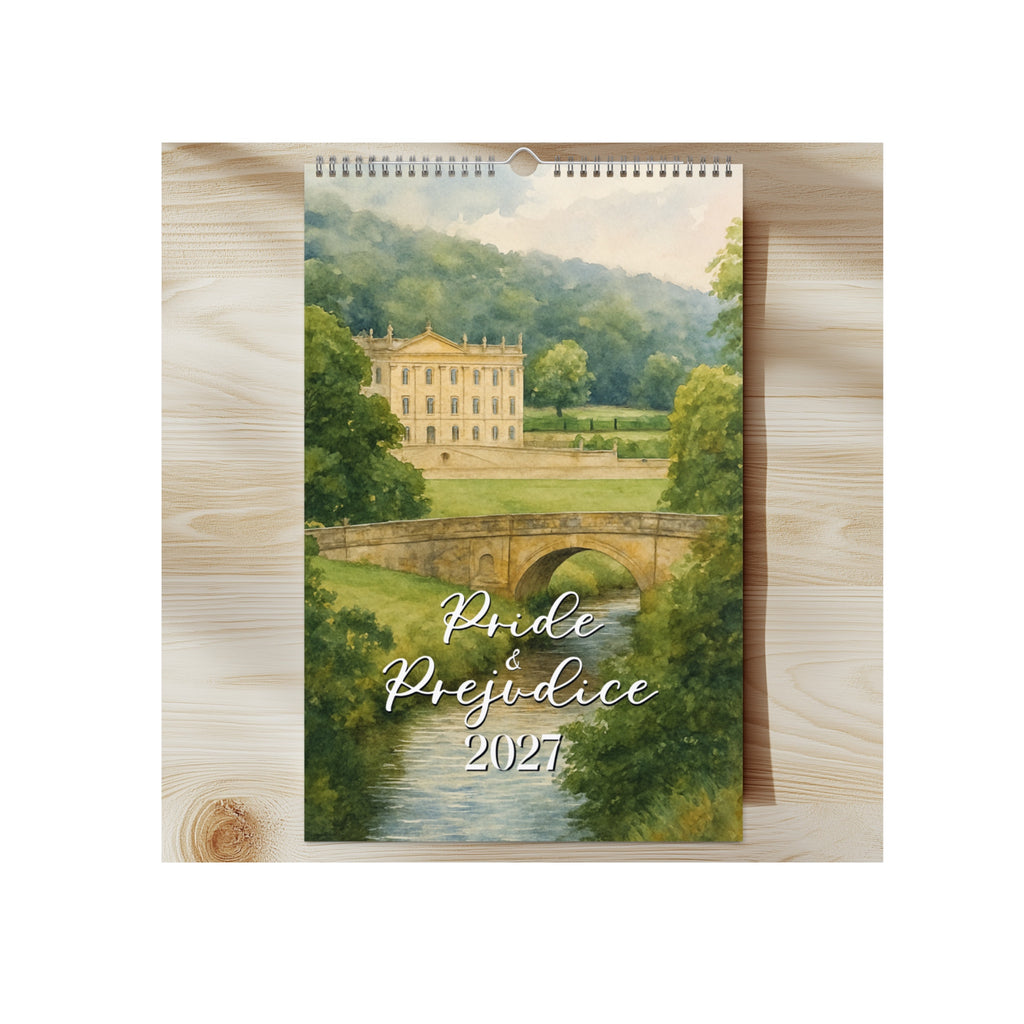 Pride and Prejudice 2027 Watercolor Wall Calendar