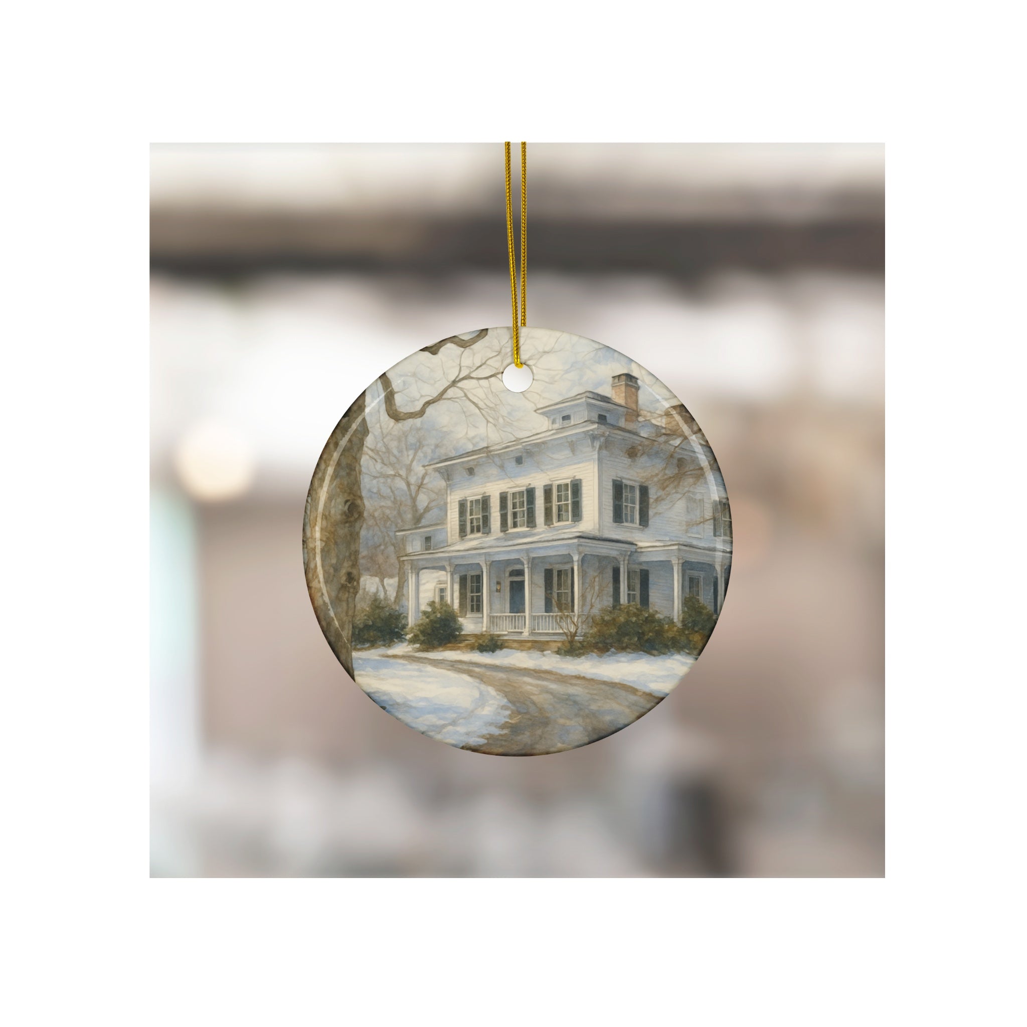 The Family Stone House Ceramic Ornament Christmas Keepsake Decor