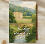 Pride and Prejudice 2027 Watercolor Wall Calendar