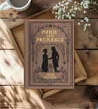 Pride and Prejudice Hardcover Lined Notebook with Lovely Matte Finish