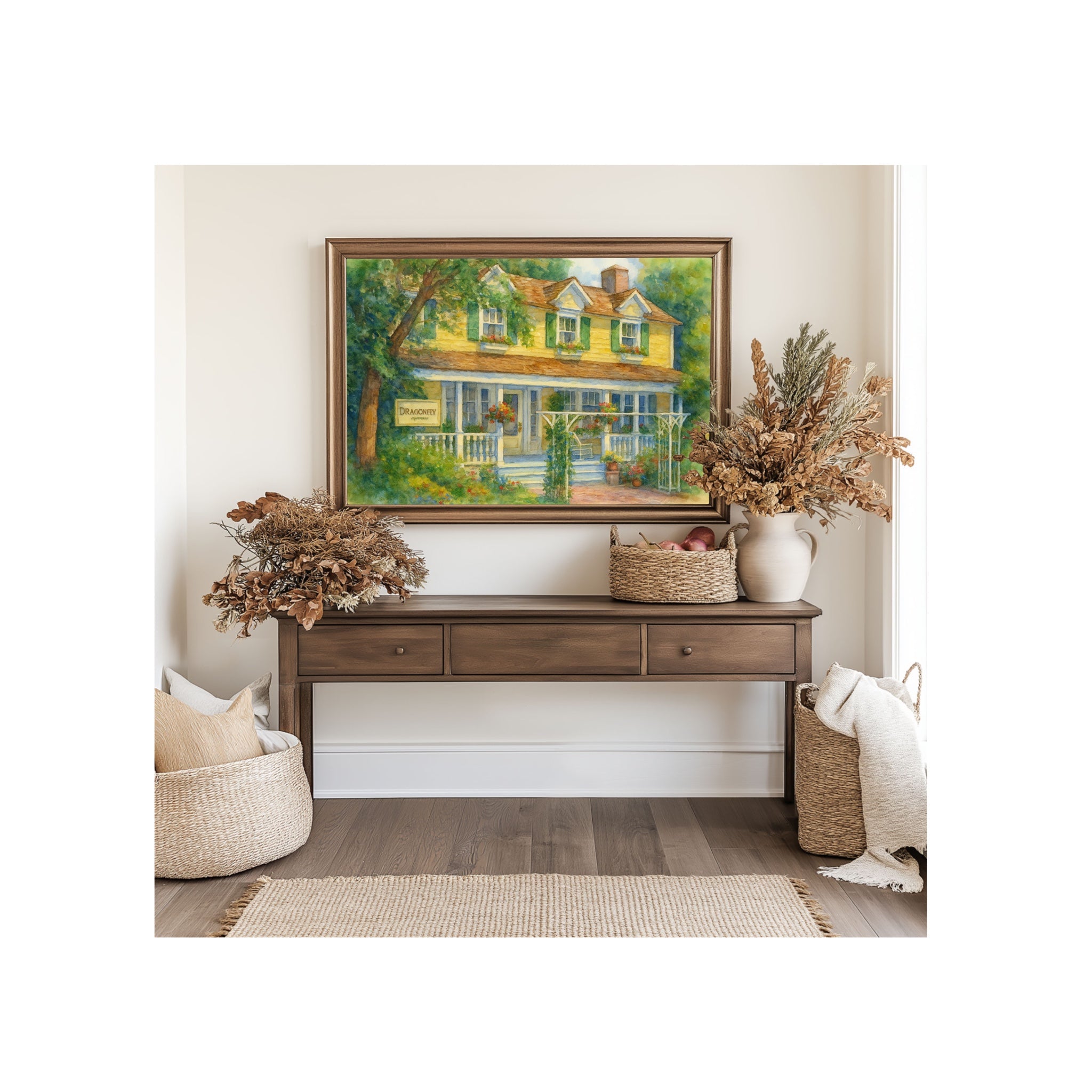 The Dragonfly Inn Art Print Stars Hollow Watercolor Painting