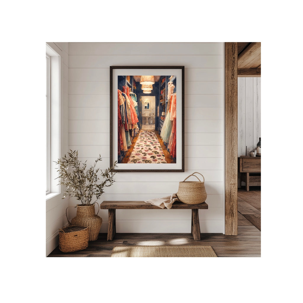 Carrie's Closet Watercolor Art Print