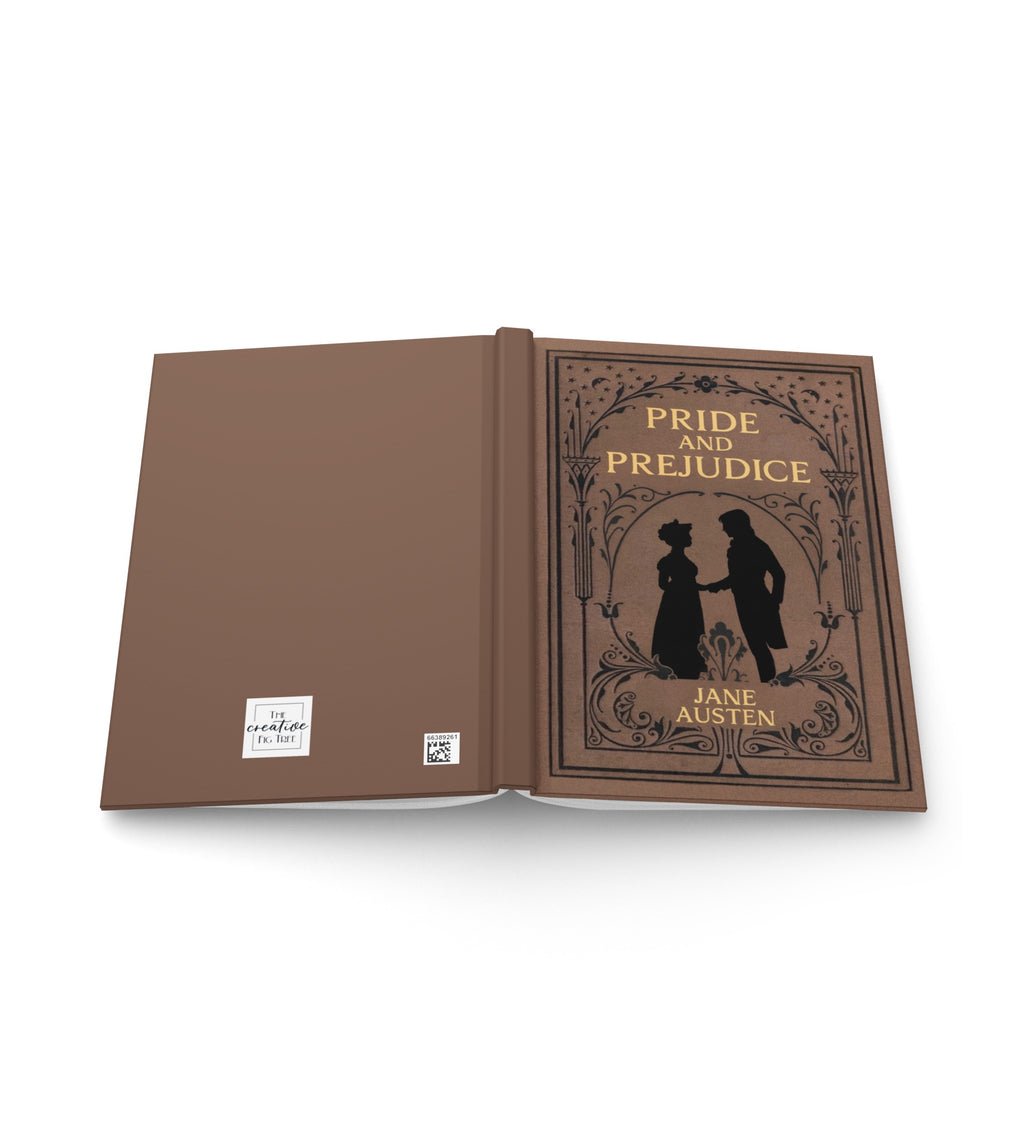 Pride and Prejudice Hardcover Lined Notebook with Lovely Matte Finish