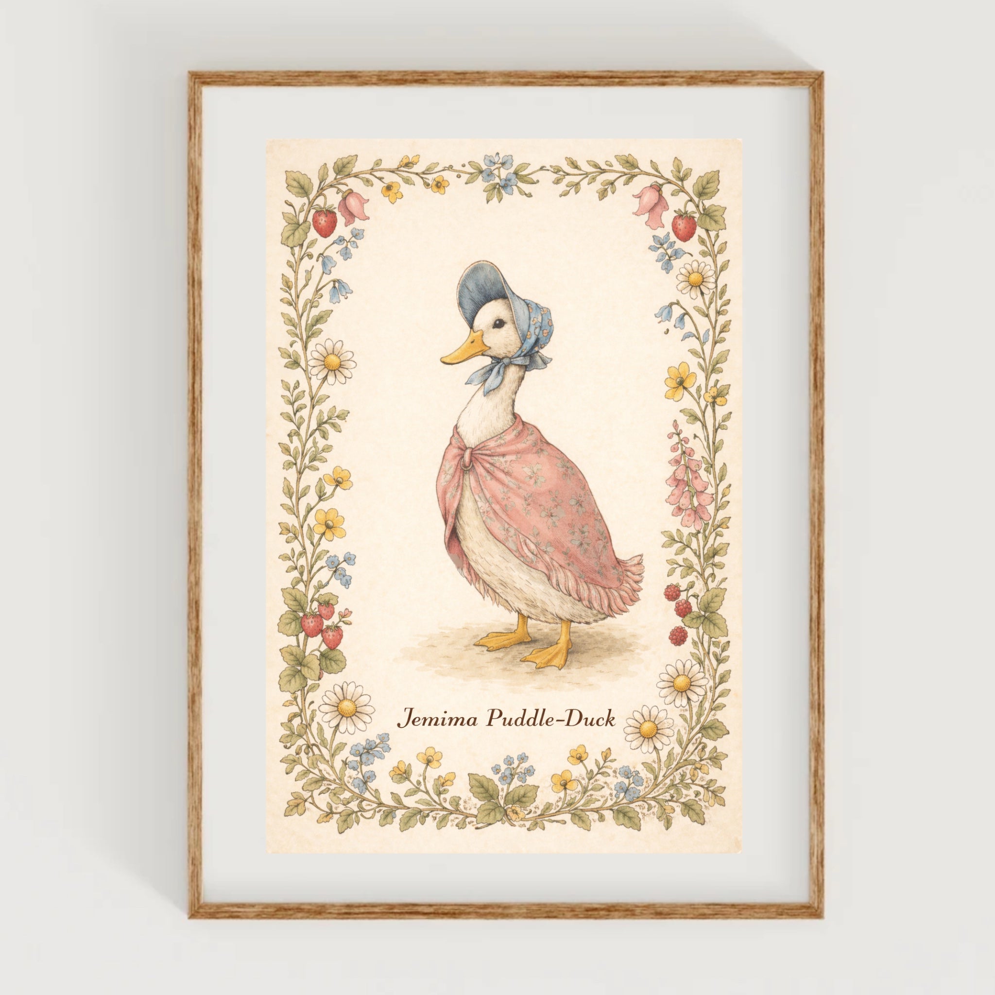 Jemima Puddle-Duck Art Print Beatrix Potter Inspired Artwork