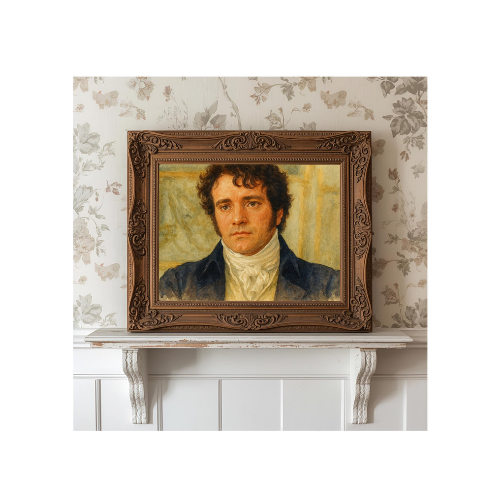 Mr. Darcy Watercolor Pride and Prejudice Art Print