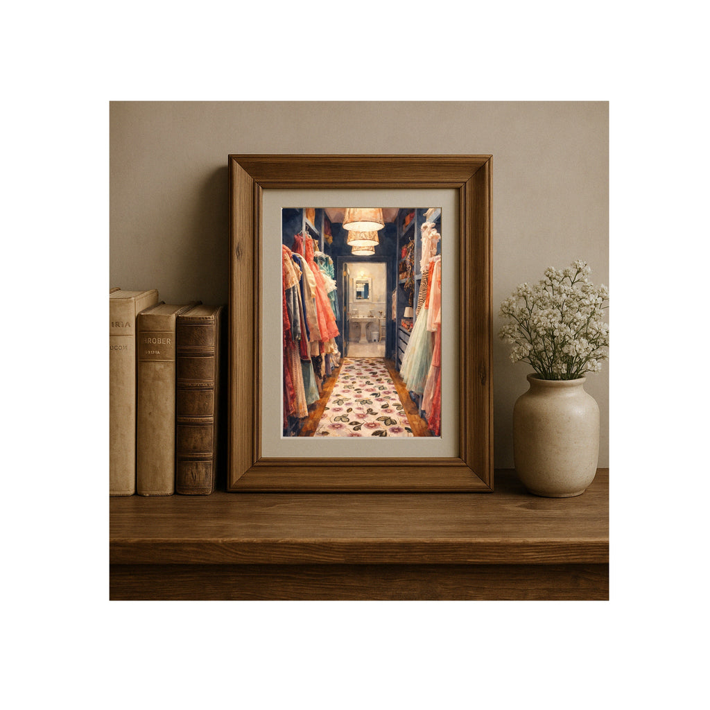 Carrie's Closet Watercolor Art Print