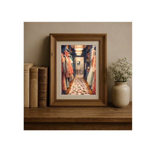 Carrie's Closet Watercolor Art Print