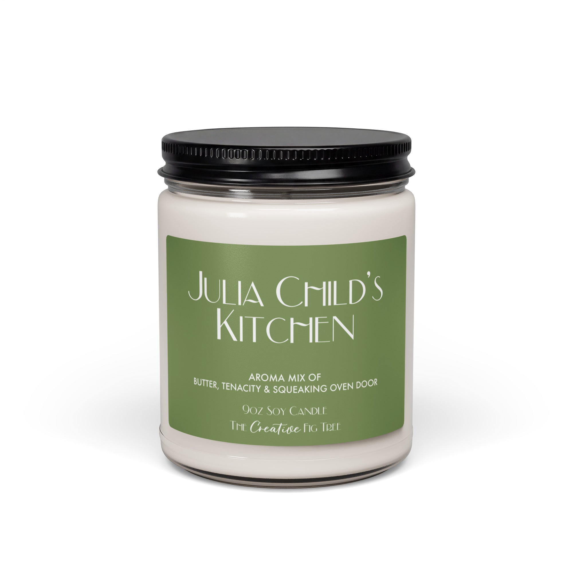 Julia's Kitchen Candle with Aroma of Butter, Tenacity, and Squeaky Oven Door