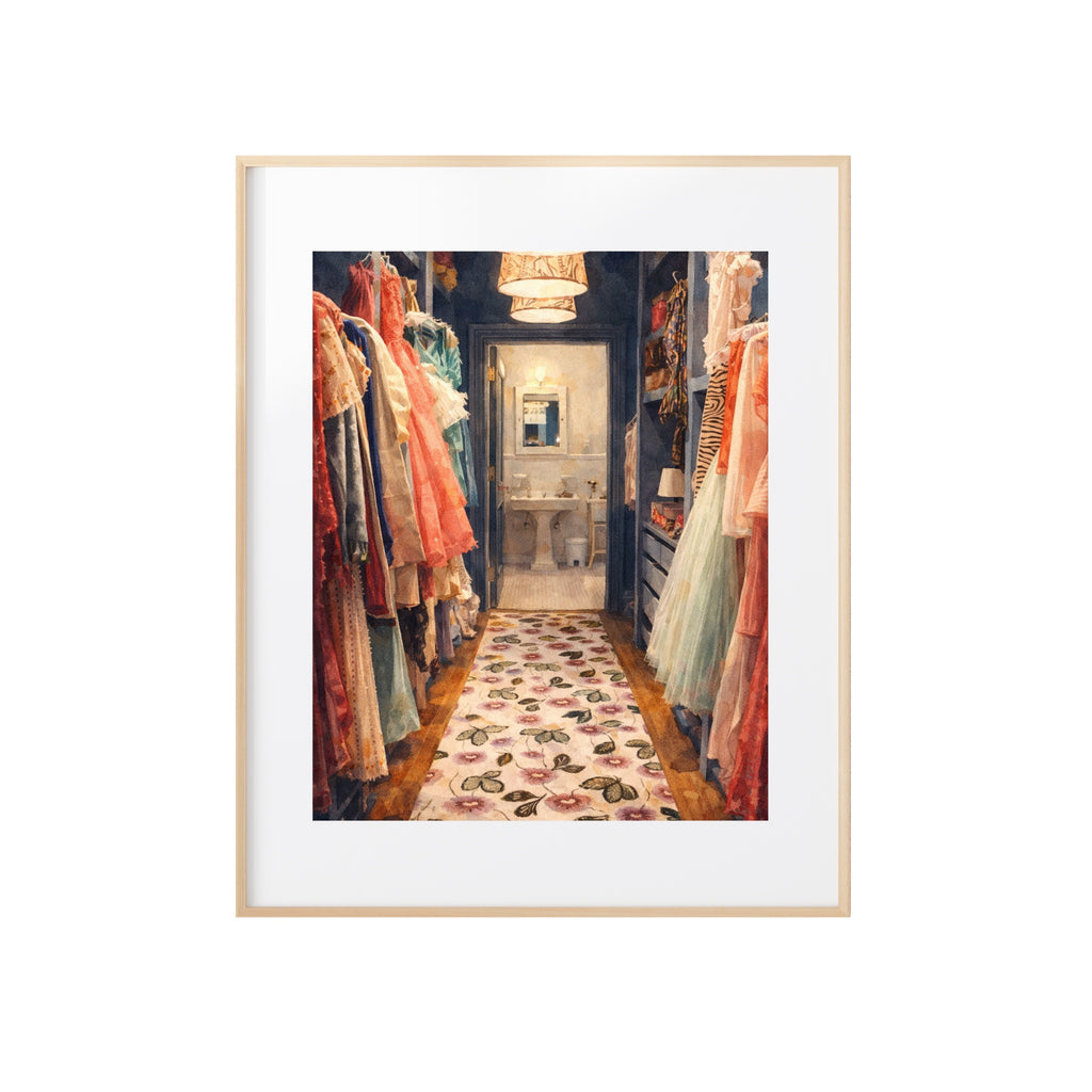 Carrie's Closet Watercolor Art Print