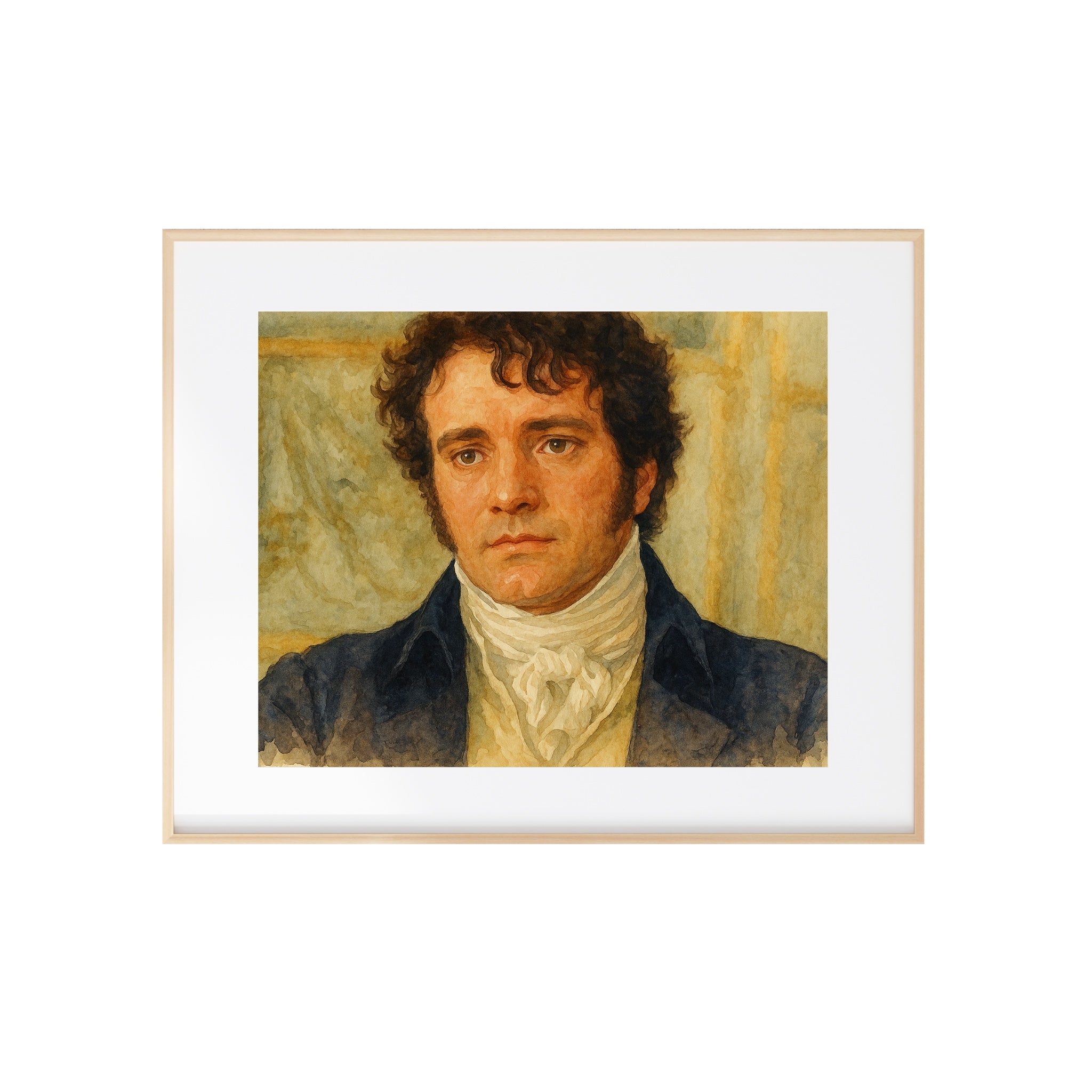 Mr. Darcy Watercolor Pride and Prejudice Art Print