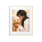 Catherine and Heathcliff Art Print Emily Bronte Book Watercolor Painting Romantic Artwork Gallery Wall Decor