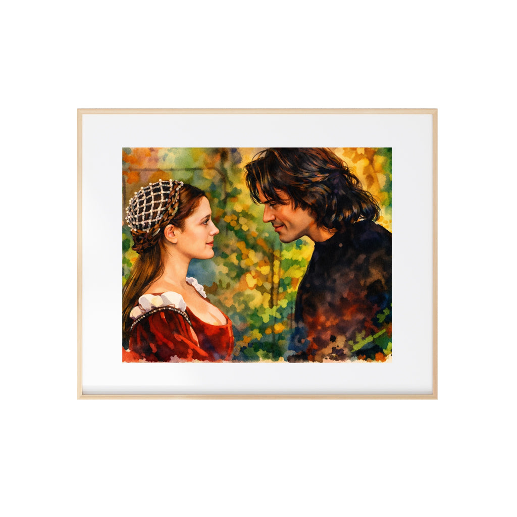 Ever After Art Print Danielle and Henry Watercolor Painting Poster
