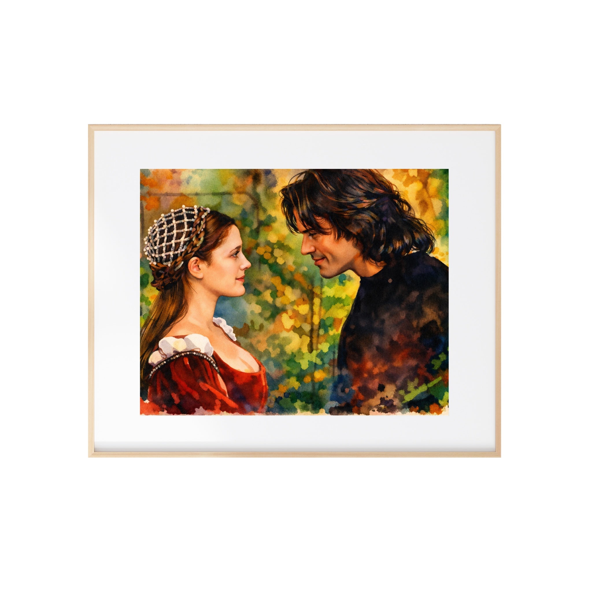 Ever After Art Print Danielle and Henry Watercolor Painting Poster
