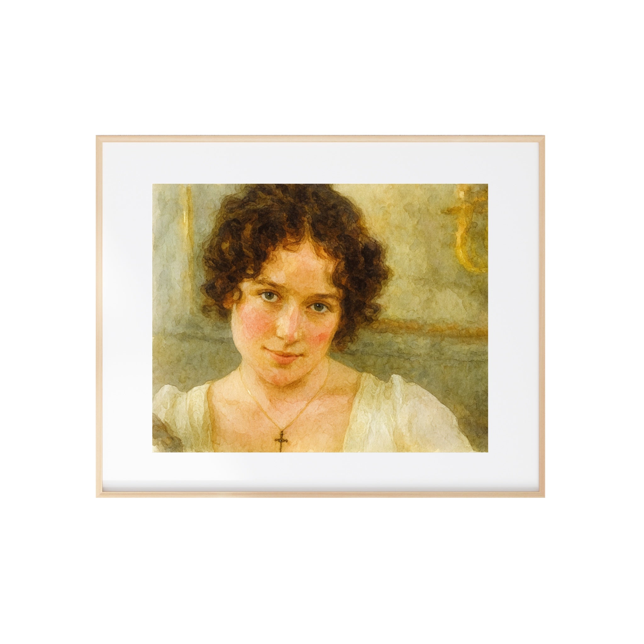 Elizabeth Bennet Watercolor Pride and Prejudice Art Print