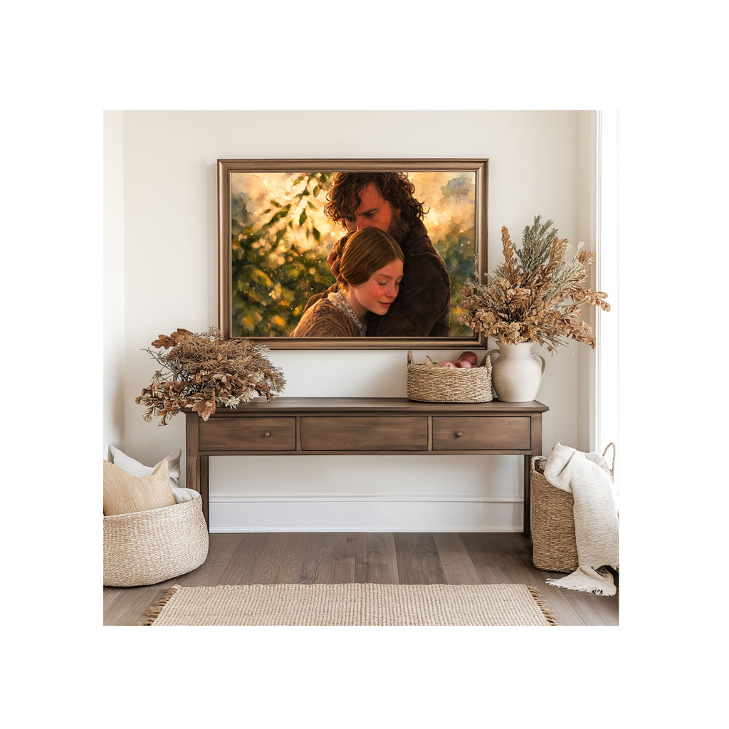 I Came Back to You Art Print Edward and Jane Watercolor Painting Jane Eyre Artwork Charlotte Bronte Gallery Wall Romantic Book Decor