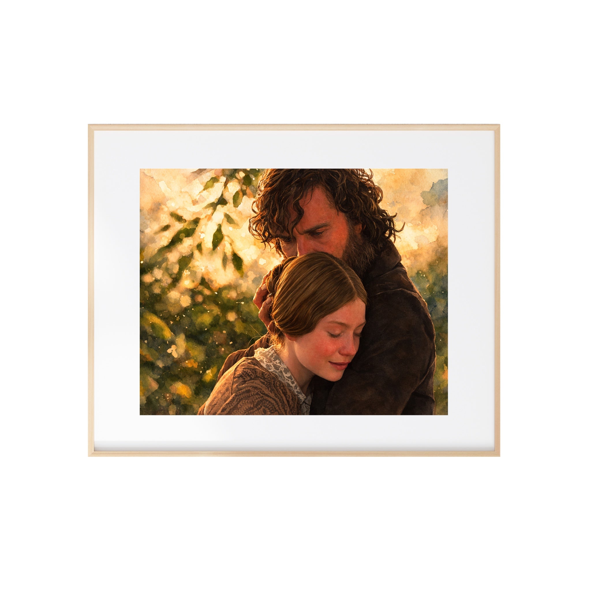 I Came Back to You Art Print Edward and Jane Watercolor Painting Jane Eyre Artwork Charlotte Bronte Gallery Wall Romantic Book Decor