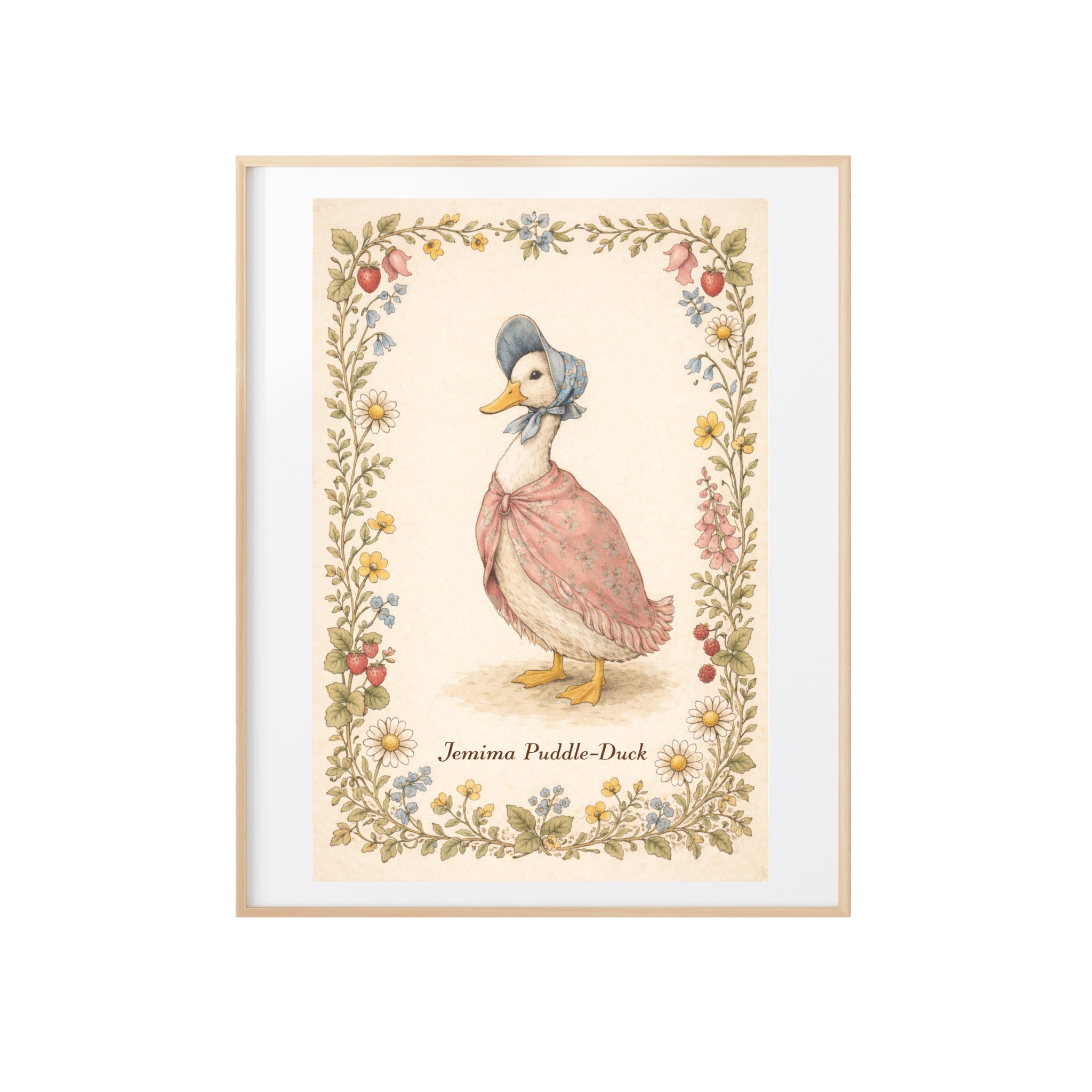 Jemima Puddle-Duck Art Print Beatrix Potter Inspired Artwork