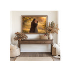 Rochester Kisses Jane Art Print Jane Eyre Watercolor Painting Charlotte Bronte Artwork Sunset Gallery Wall Romantic Book Decor