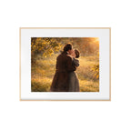 Rochester Kisses Jane Art Print Jane Eyre Watercolor Painting Charlotte Bronte Artwork Sunset Gallery Wall Romantic Book Decor