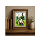 Mr. Darcy and His Steed Watercolor Art Print