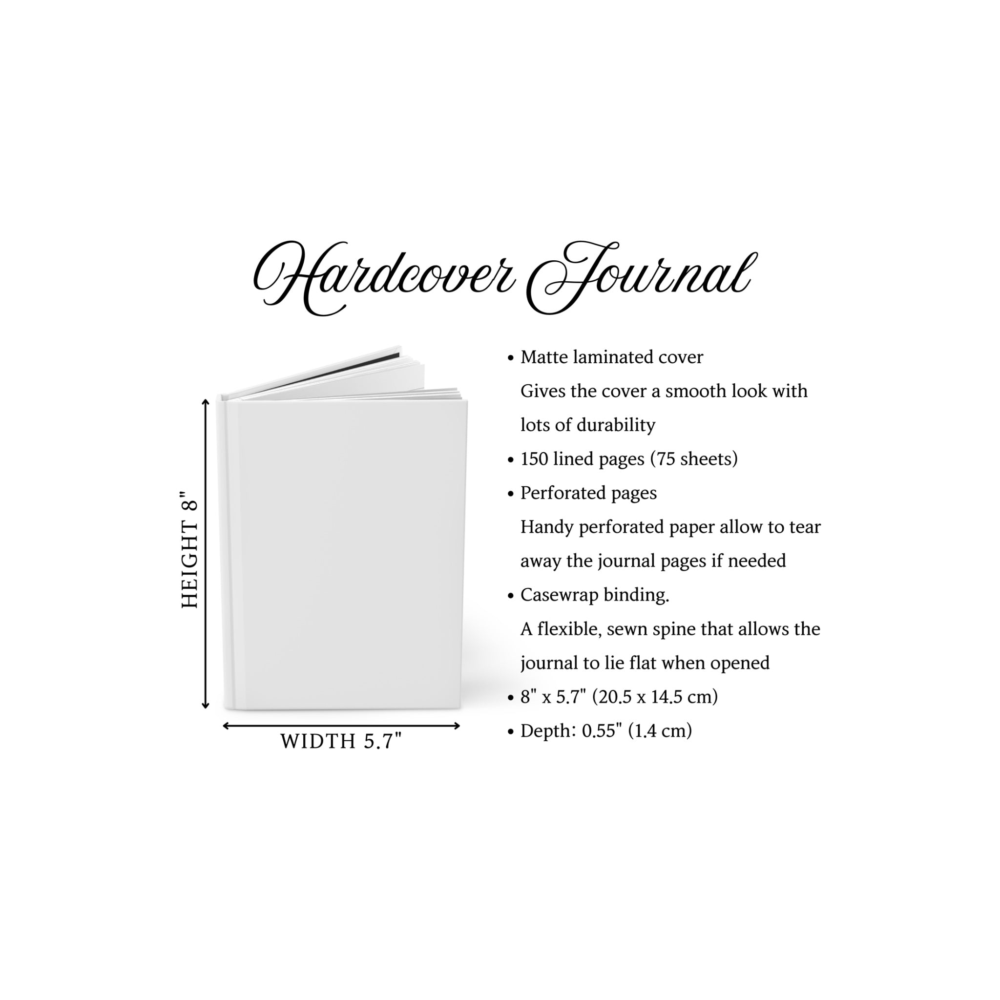 The Burbs Hardcover Notebook with Lovely Matte Finish